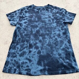 Lululemon All Yours Tee in Blue Tie Dye - Size 4